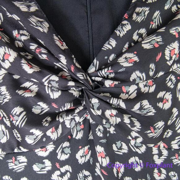 New!  Bailey 44 Olivia‎ Puff-Sleeve Leopard Print Dress, women size 0 - Picture 7 of 15